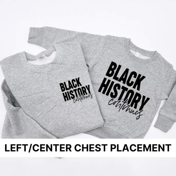 Black History Continues (Stacked) - Unisex Fleece Pullover