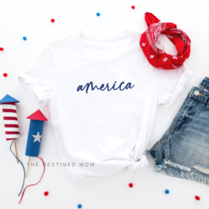 America (Script) - Unisex Tee