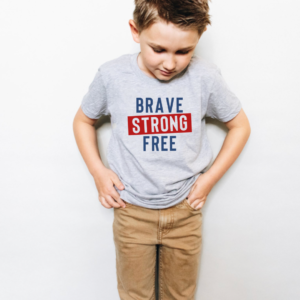 Brave Strong Free - Child Shirt
