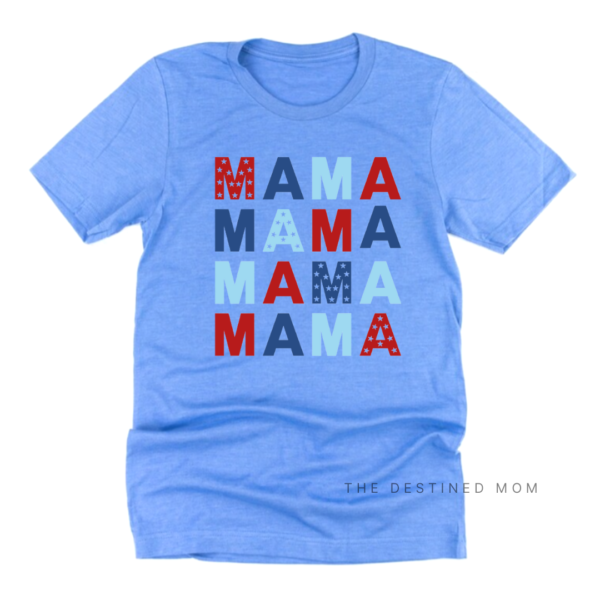 Mama x4 (Stars) - Unisex Tee - Image 2