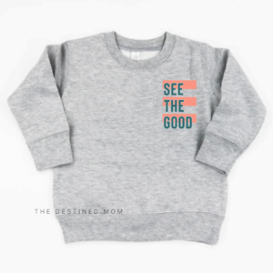 See The Good (Front + Back Design) – Unisex Child Fleece Pullover