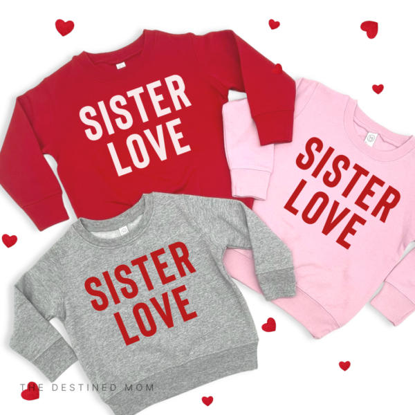 Sister Love - Unisex Child Fleece Pullover