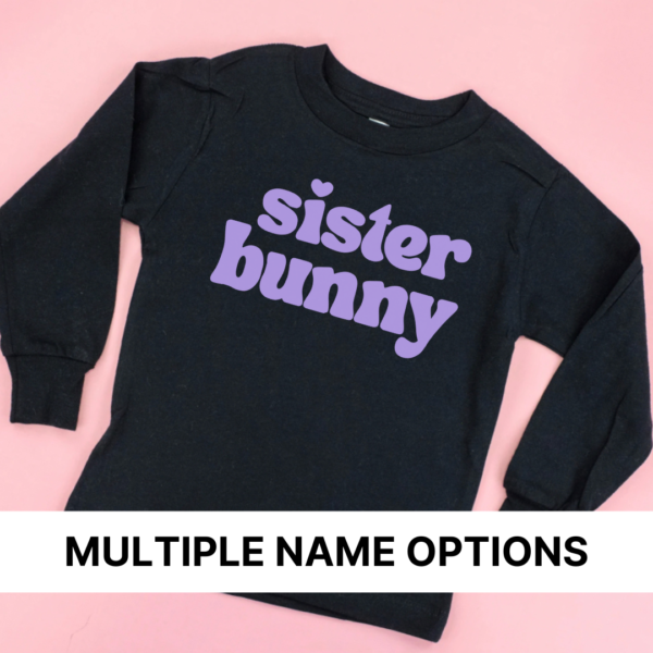 LITTLE BUNNIES (Select Your Name) - Long Sleeve Child Shirt