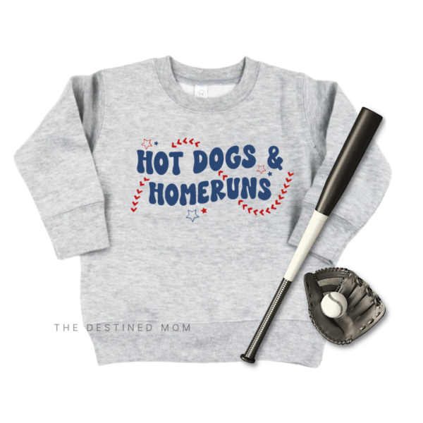 Hot Dogs & Homeruns - Unisex Child Fleece Pullover