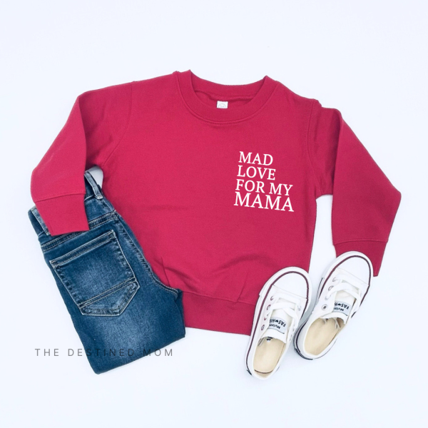 Mad Love For My Mama - Unisex Child Fleece Pullover