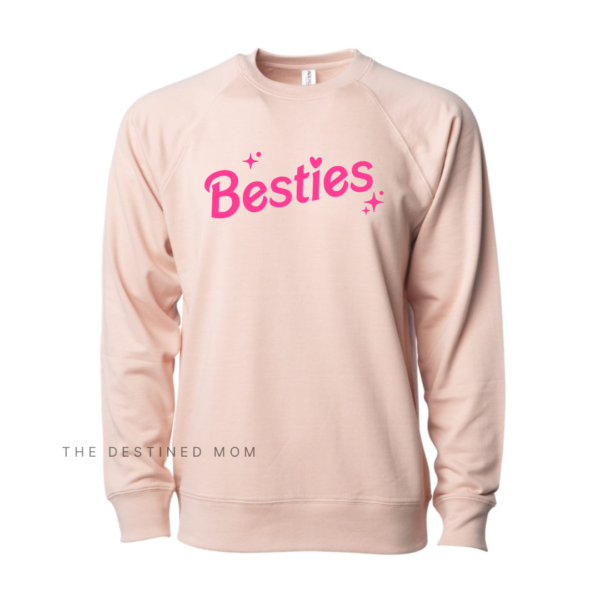Besties (Sparkle) - Unisex Lightweight Pullover