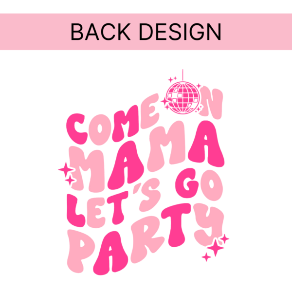 Come On Mama: Disco (Front + Back Design) - Unisex Fleece Pullover - Image 3