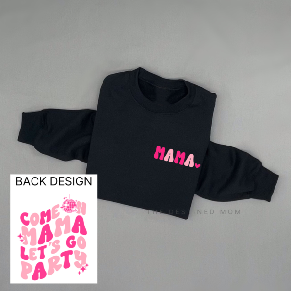 Come On Mama: Disco (Front + Back Design) - Unisex Fleece Pullover
