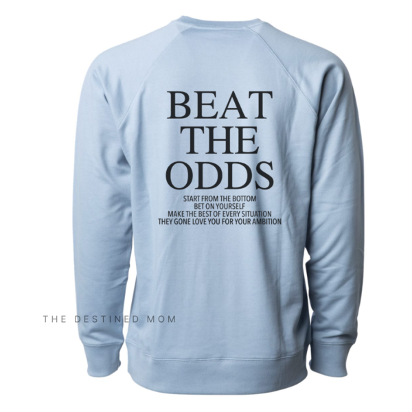 Beat The Odds (Front + Back Design) - Unisex Lightweight Pullover