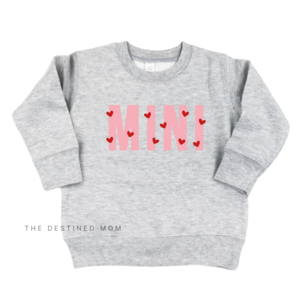 Mini (V-Day Hearts) - Unisex Child Fleece Pullover