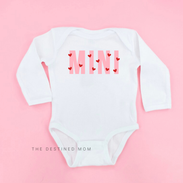 Mini (V-Day Hearts) - Long Sleeve Child Shirt