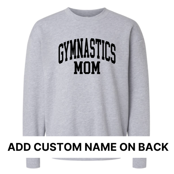 Custom: Gymnastics Mom (Front + Back Design) - Unisex Fleece Pullover