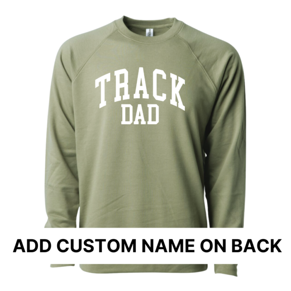 Custom: Track Dad (Front + Back Design) - Unisex Lightweight Pullover