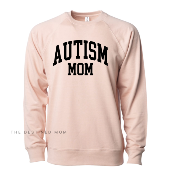 Autism Mom (Varsity) - Unisex Lightweight Pullover