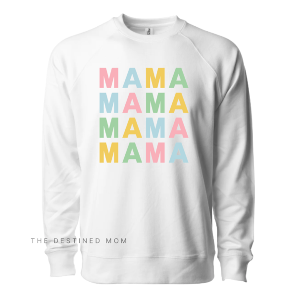 Mama x4 (Pastels) - Unisex Lightweight Pullover