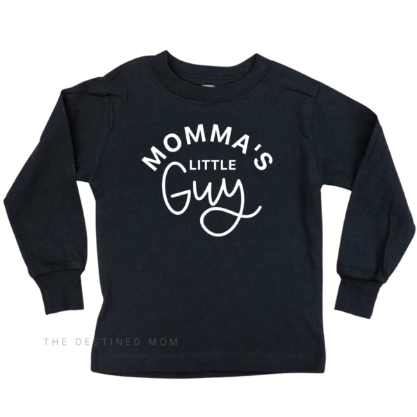 Momma's Little Guy - Long Sleeve Child Shirt