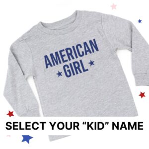 American Kids (Select Your Kid Name) - Long Sleeve Child Shirt
