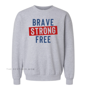Brave Strong Free - Unisex Fleece Pullover