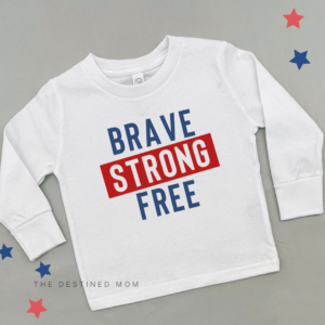 Brave Strong Free - Long Sleeve Child Shirt