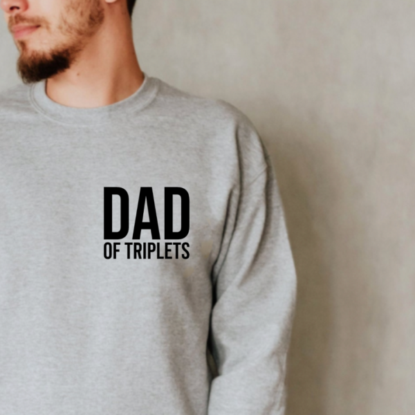 Dad Of Triplets - Unisex Fleece Pullover