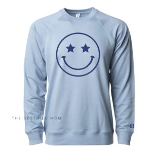Happy Face (Star Eyes) - Unisex Lightweight Pullover
