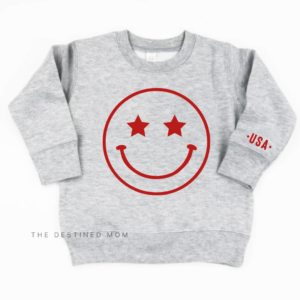 Happy Face (Star Eyes) - Unisex Child Fleece Pullover