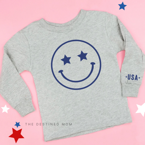 Happy Face (Star Eyes) - Long Sleeve Child Shirt