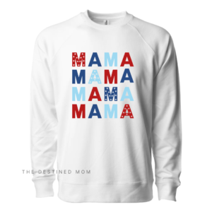 Mama x4 (Stars) - Unisex Lightweight Pullover
