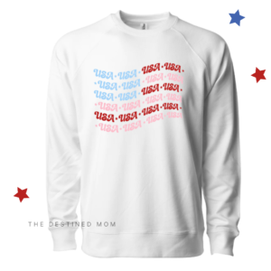 USA Flag - Unisex Lightweight Pullover