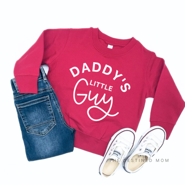 Daddy's Little Guy - Unisex Child Fleece Pullover