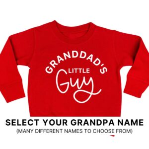 Grandpa's Little Guy (Select Your Grandpa Name) - Unisex Child Fleece Pullover