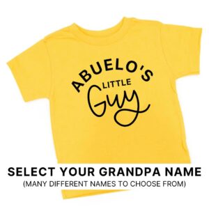 Grandpa's Little Guy (Select Your Grandpa Name) - Child Shirt