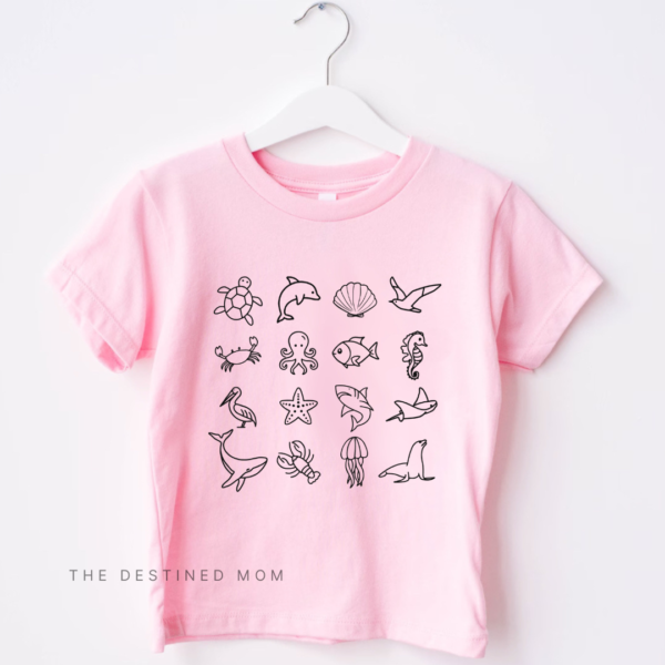 Ocean Animals x4 - Child Shirt