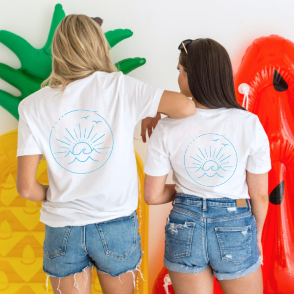 Lake Besties (Front + Back Design) - Unisex Tee