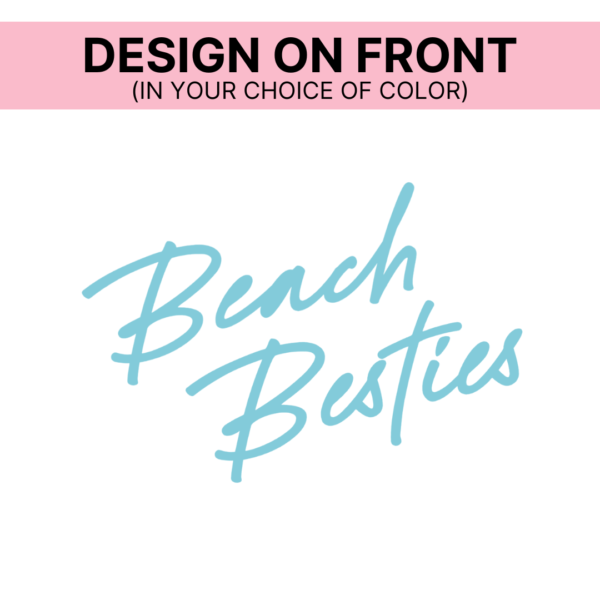 Beach Besties (Front + Back Design) - Unisex Lightweight Pullover - Image 2