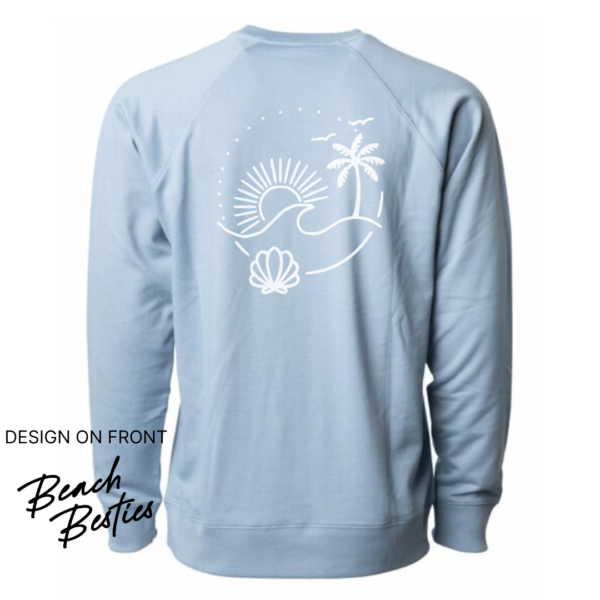 Beach Besties (Front + Back Design) - Unisex Lightweight Pullover