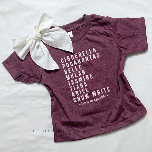 Born To Sparkle (Princess Characters) - Child Shirt