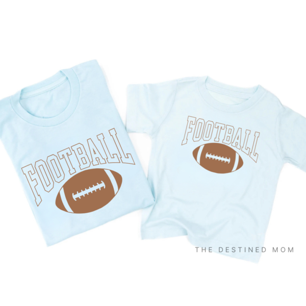 Football (Brown Varsity Outline) - Unisex Tee