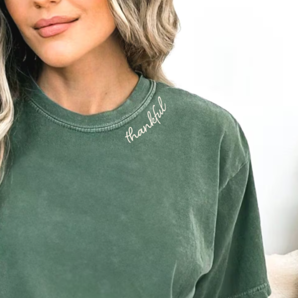 Thankful (Neckline) - Unisex Comfort Colors® Tee