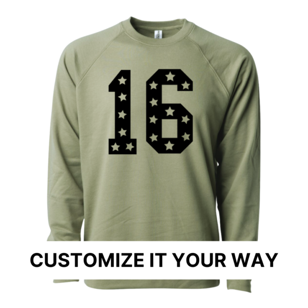 Varsity Numbers (Select Your Colors) - Unisex Lightweight Pullover