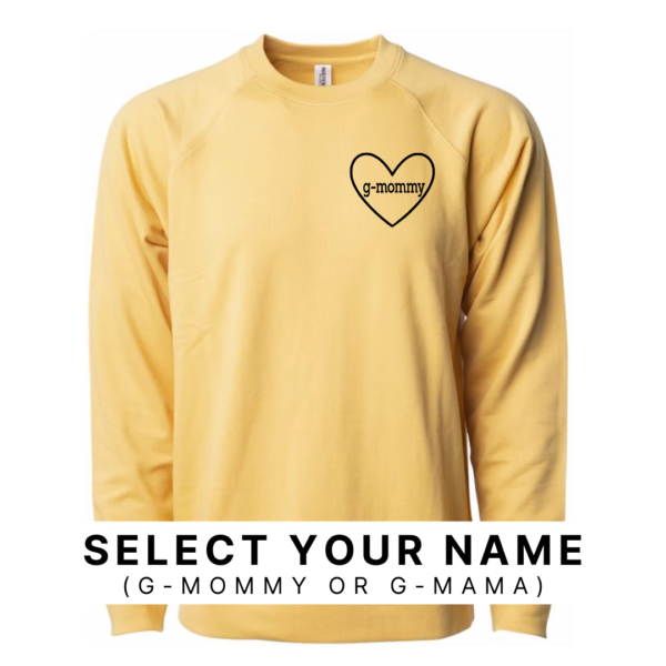 G-Mommy/ G-Mama Heart - Unisex Lightweight Pullover