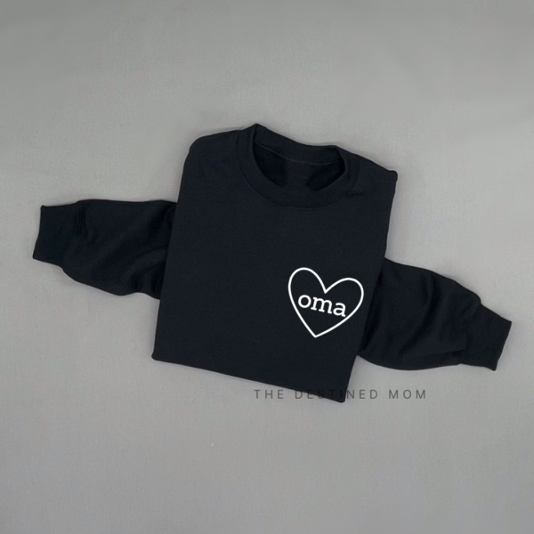 Oma Heart - Unisex Fleece Pullover