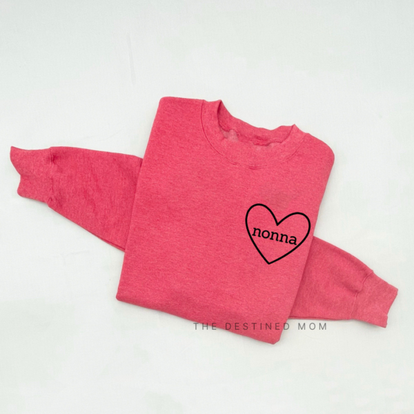 Nonna Heart - Unisex Fleece Pullover