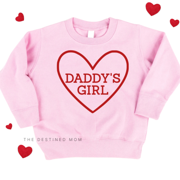 Daddy's Girl Heart - Unisex Child Fleece Pullover