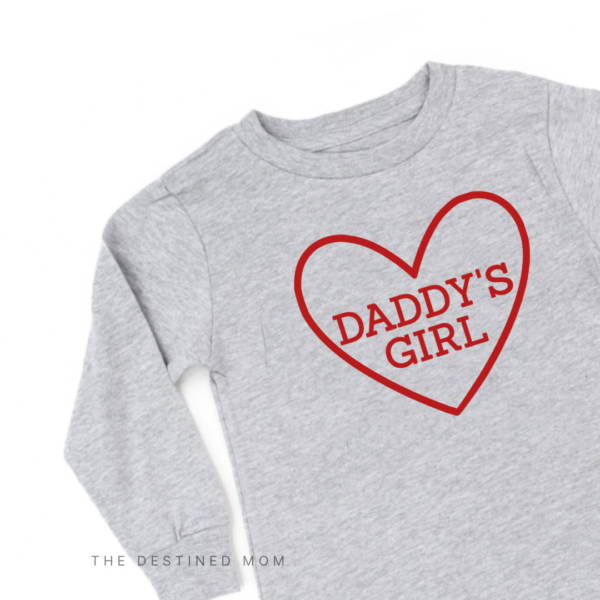 Daddy's Girl Heart - Long Sleeve Child Shirt