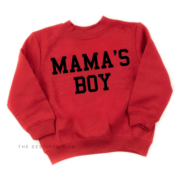 Mama's Boy (Varsity) - Unisex Child Fleece Pullover