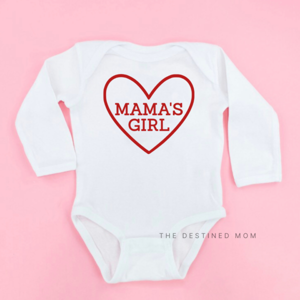 Mama's Girl Heart - Long Sleeve Child Shirt