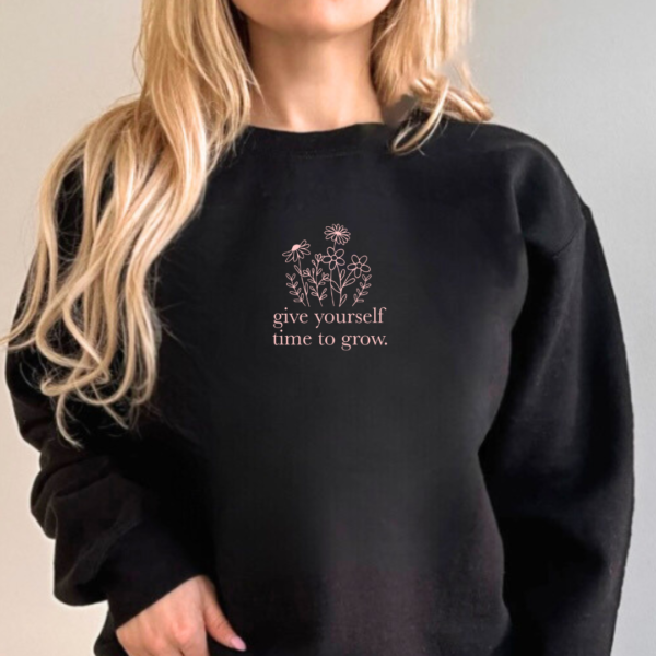 Give Yourself Time To Grow - Unisex Fleece Pullover