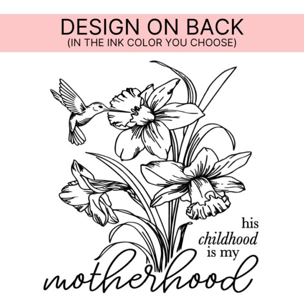 His Childhood (Front + Back Design) - Long Sleeve Comfort Colors® Tee - Image 3