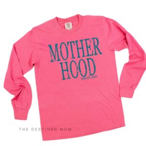 Motherhood (Distressed) - Long Sleeve Comfort Colors® Tee